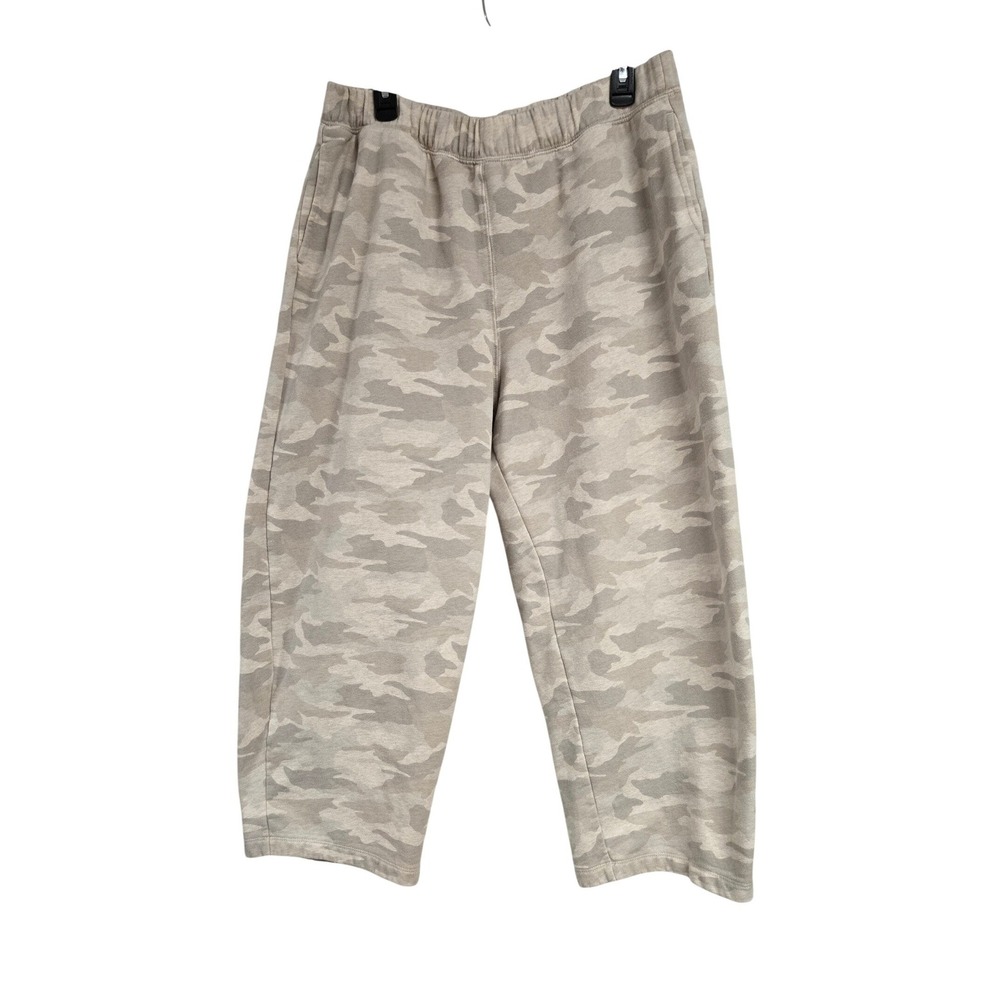 American Eagle Camouflage Cropped Barrel Sweatpants Fleece Lined Women's Size L